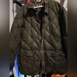 Barbour | Jackets & Coats | Barbour Waxed Cotton Down Coat | Poshmark